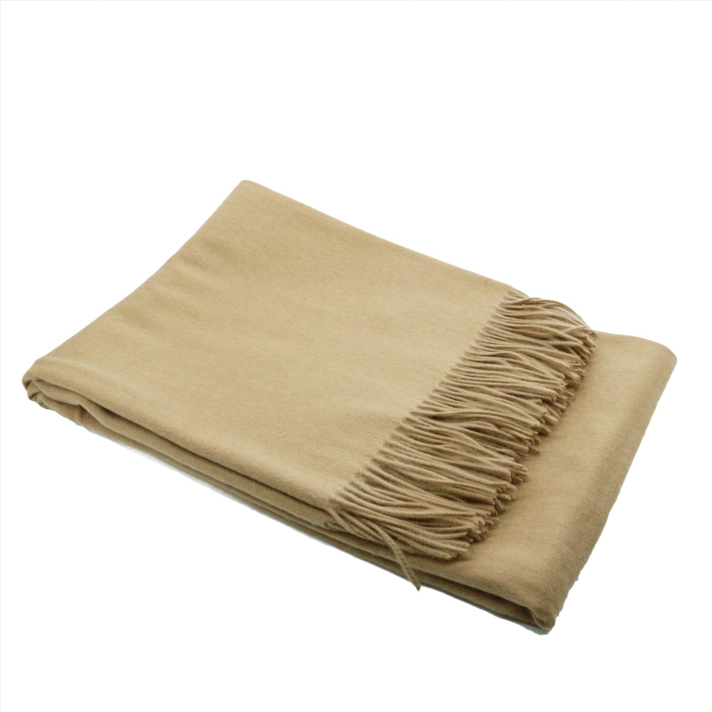 CASHMERE WOVEN THROW WITH FRINGES-1
