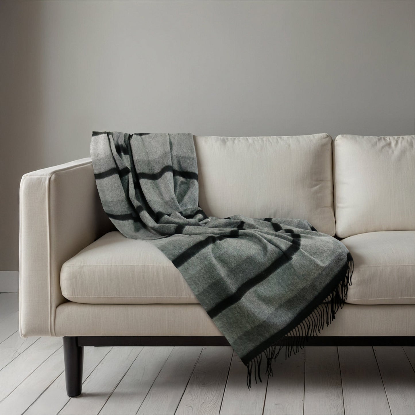 CASHMERE STRIPED WOVEN THROW WITH FRINGES-5