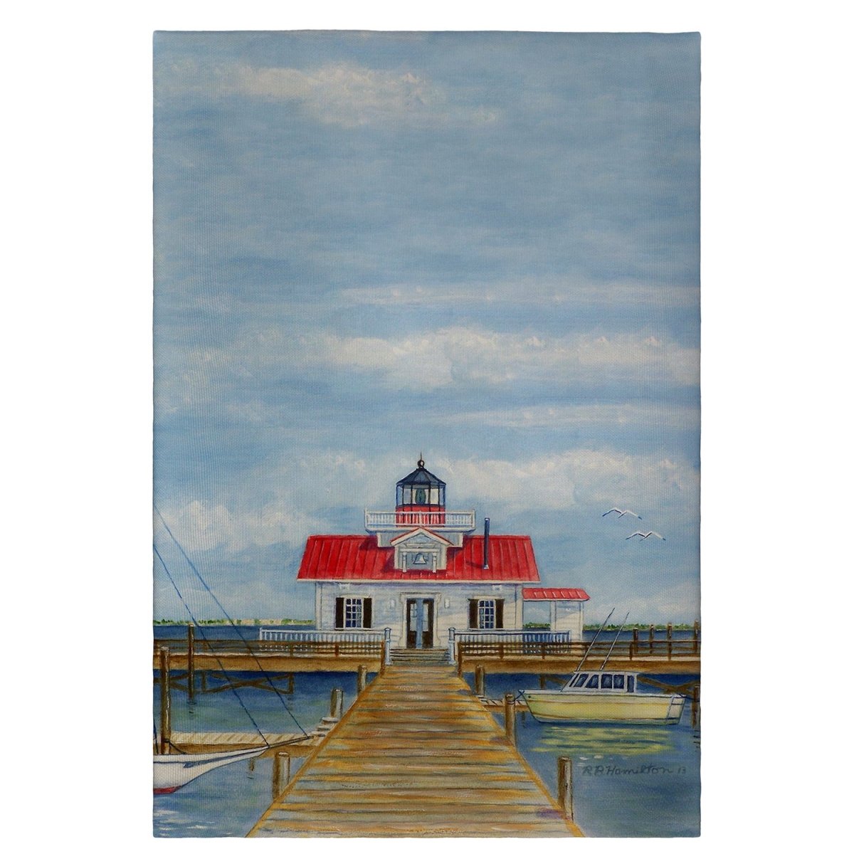 Betsy Drake Lighthouse Guest Towel