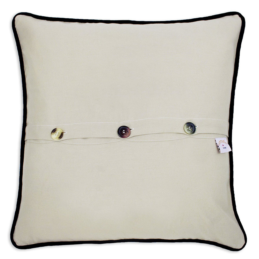 Ski Utah Hand-Embroidered Pillow-1