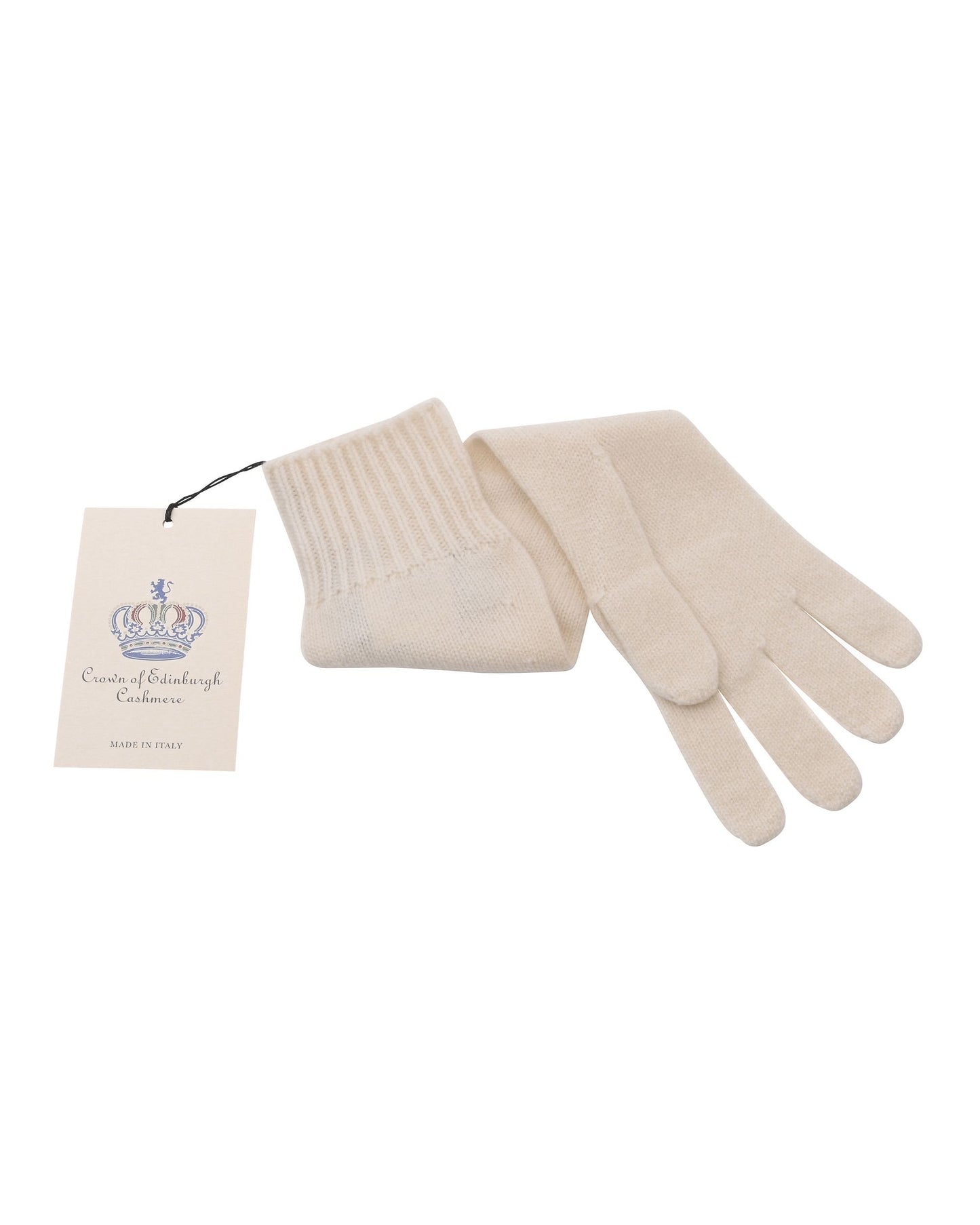 Crown of Edinburgh Cashmere Women's Long Gloves in Beige